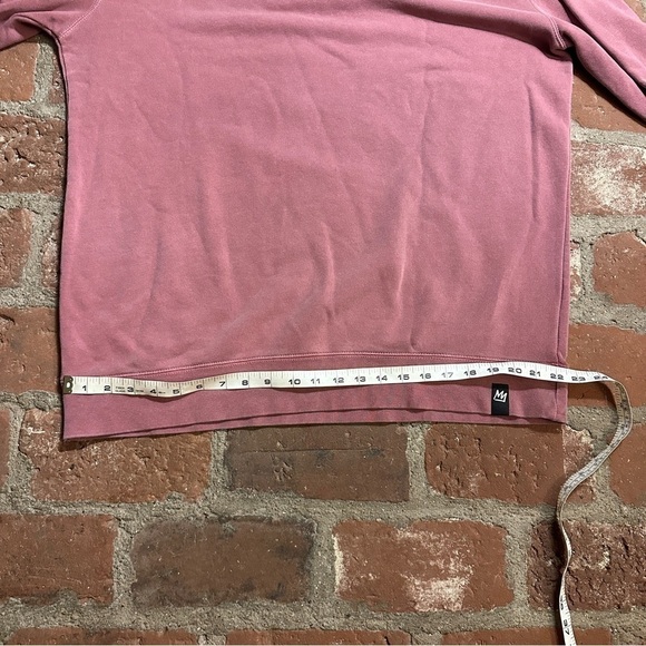Mammoth WOMENS XL Pink mauve LANDMARK CLASSIC Crew Sweatshirt with map - Picture 7 of 15
